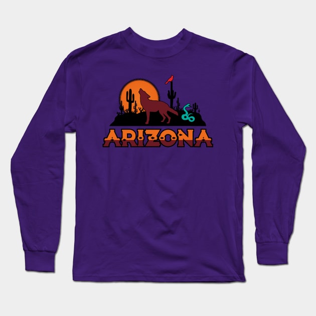 Arizona Sports Long Sleeve T-Shirt by CraigAhamil